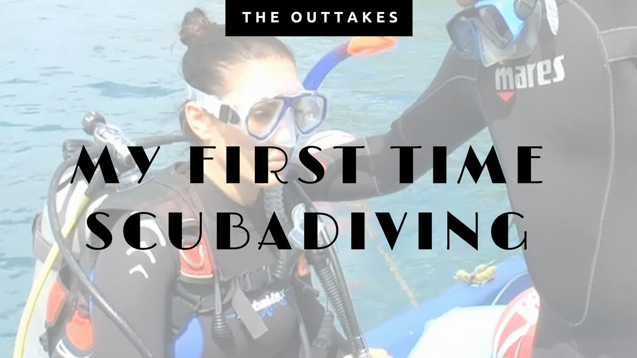 My first time scuba diving! Getting in was the hardest part haha!
