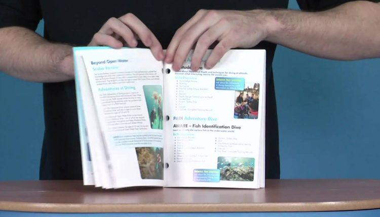 PADI Diver Logbook - www.simplyscuba.co.uk