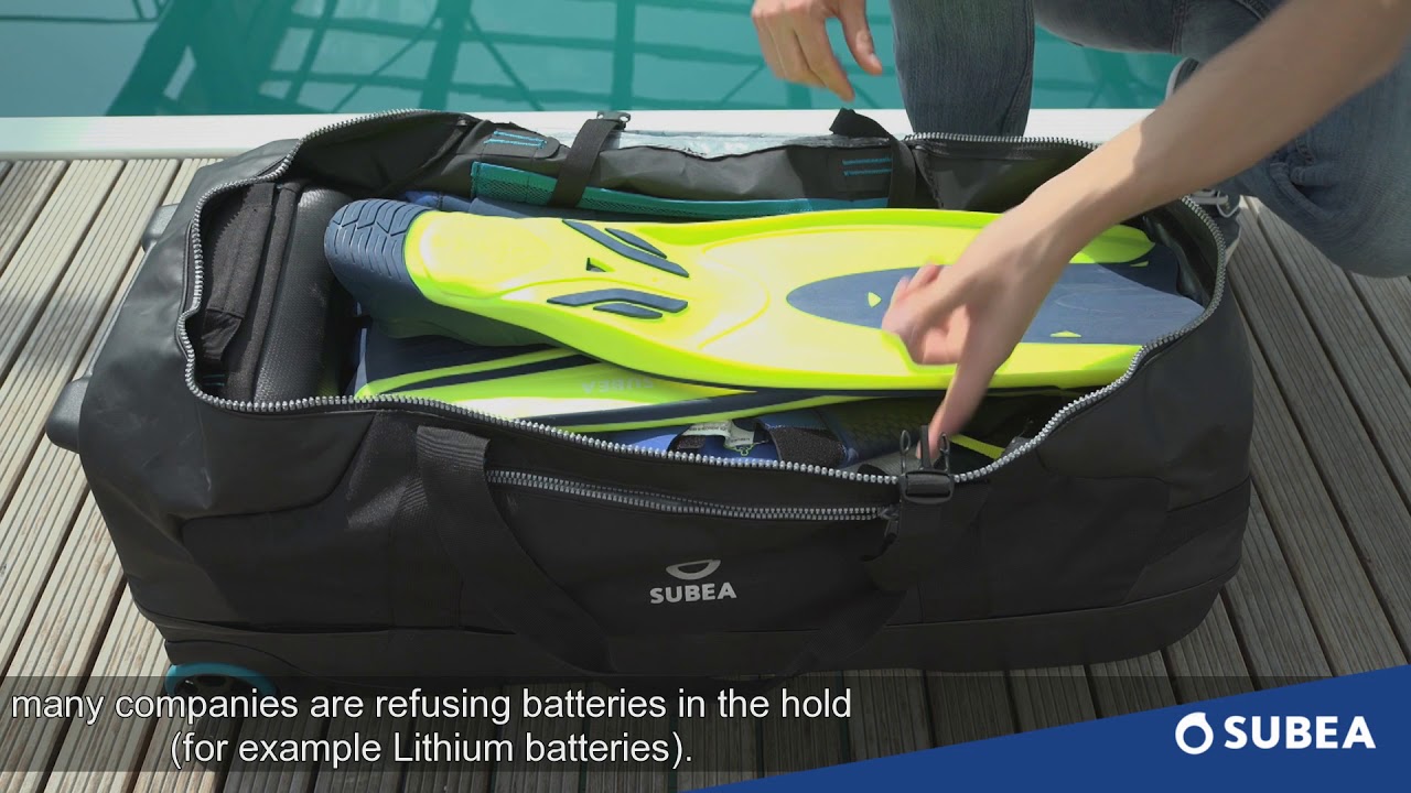 How to optimize the storage of a dive bag ?
