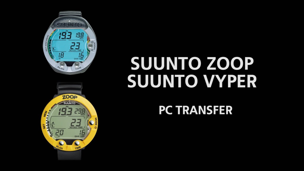 Suunto Zoop & Suunto Vyper - PC Transfer