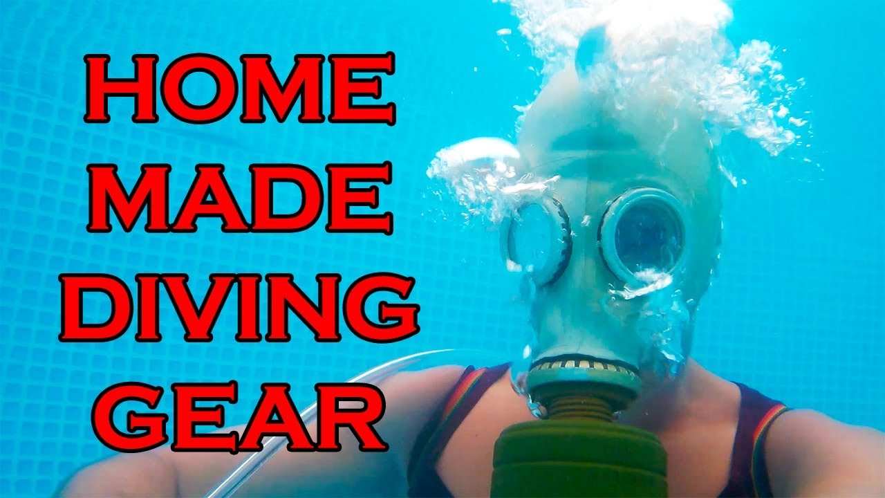 HOME MADE DIVING GEAR FROM A COLD WAR GAS MASK