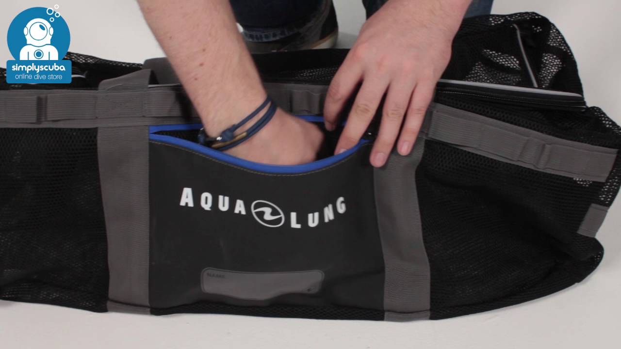 aqualung mesh dive bag