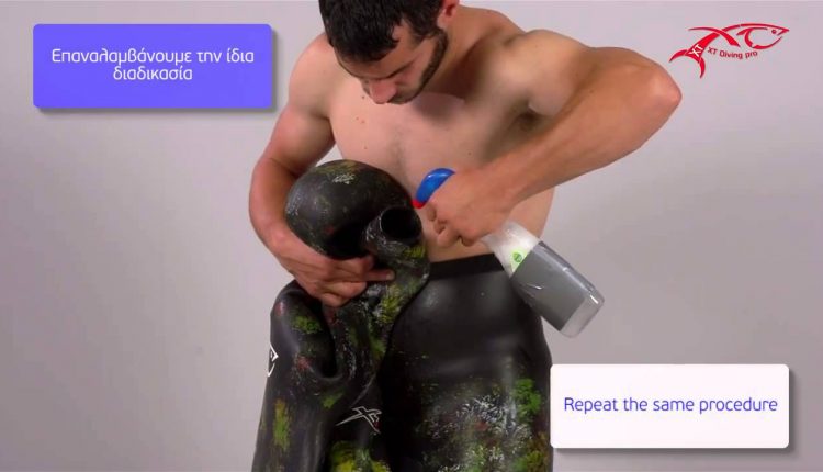 How to put on and off your smooth/open cell wetsuit XT DIVING PRO WORKSHOP