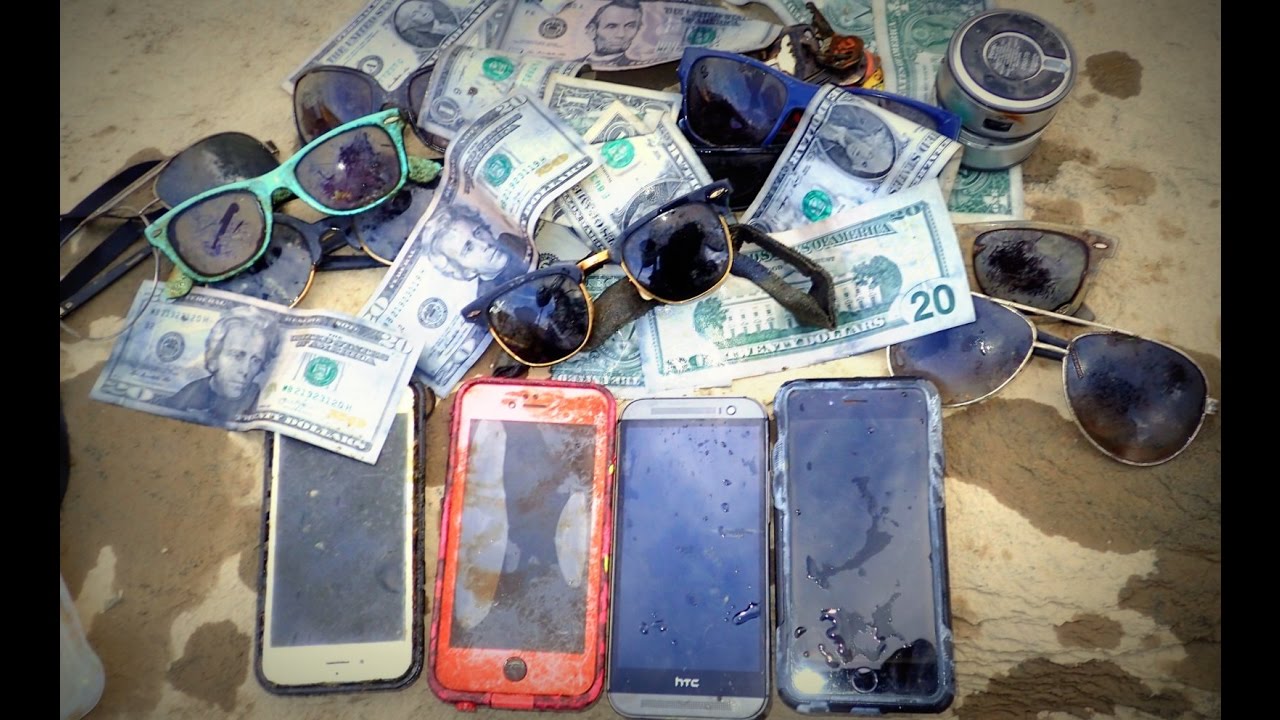 River Treasure: iPhones, Cash, iHome, Raybans And MOAR!