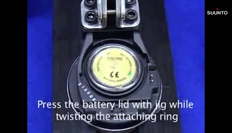 Suunto Vyper, Vytec, Cobra, Gekko, Zoop, Vyper Air,  HelO2 - How to install new battery