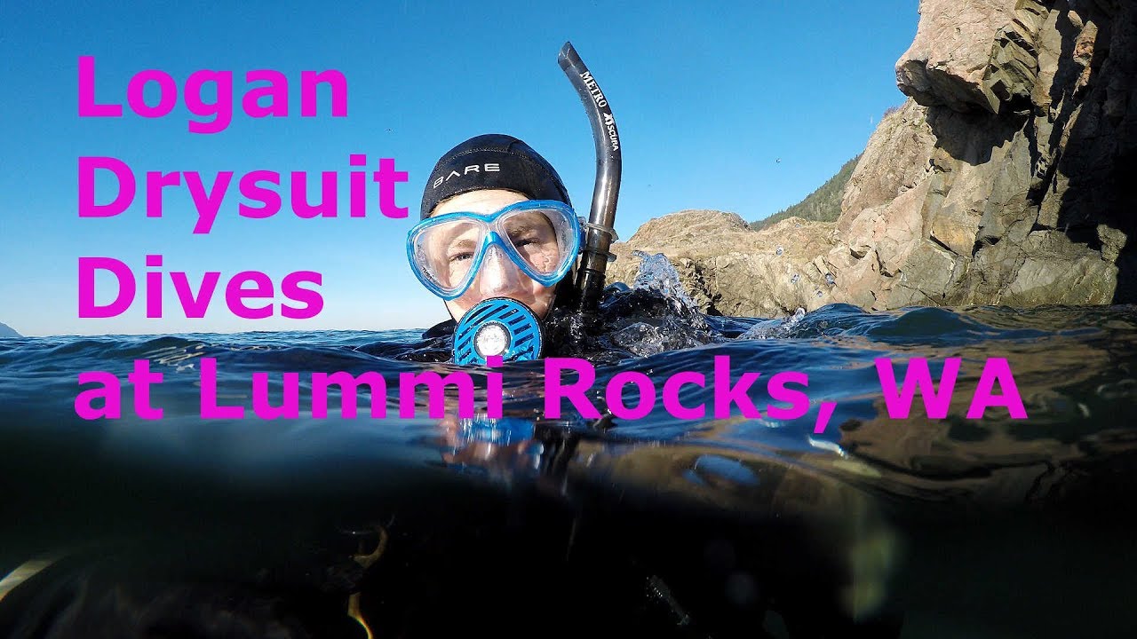 Kid Drysuit Dives Lummi Rocks