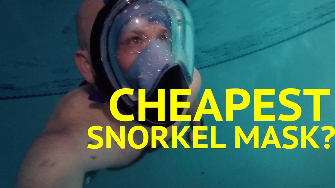 Curved Snorkel Mask CHEAPEST PRICE ... (watch to the end)