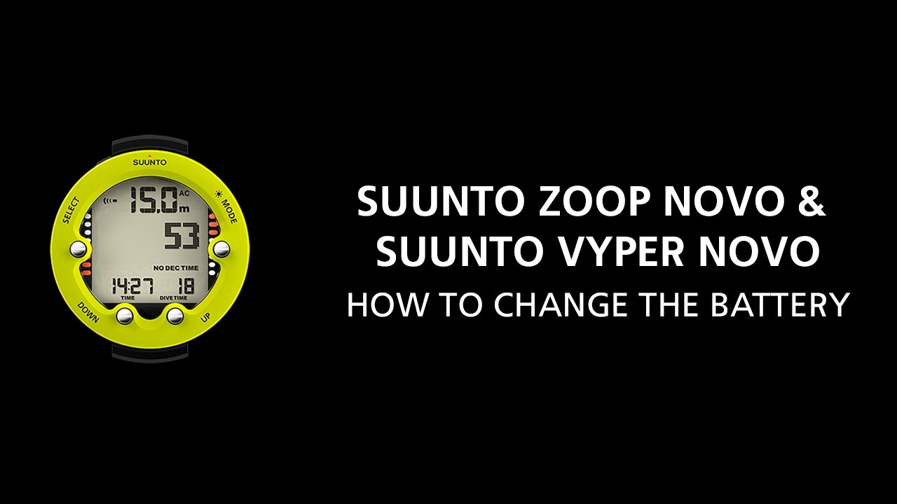 Suunto Zoop Novo & Vyper Novo - How to change the battery