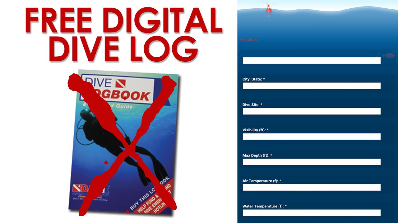Free Digital Dive Log | Online Dive Log Tutorial