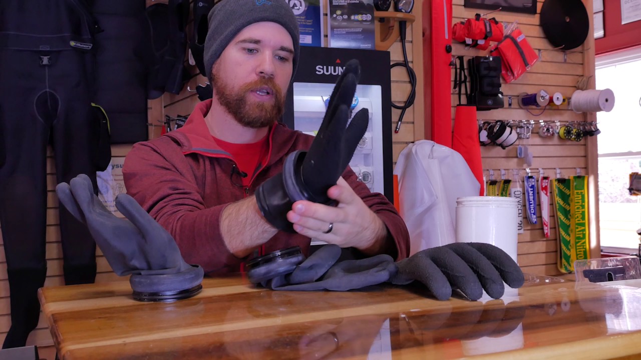 Drysuit Dry Glove Tricks - Scuba Force Thenar Dry Glove Rings - Kubi Killer