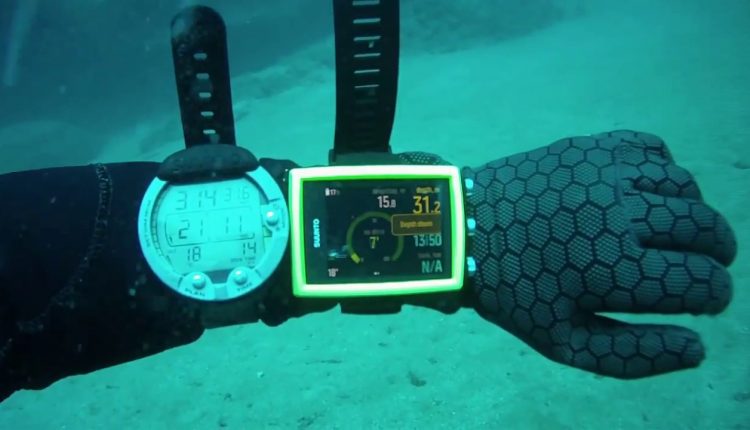 Side by side dive computer test