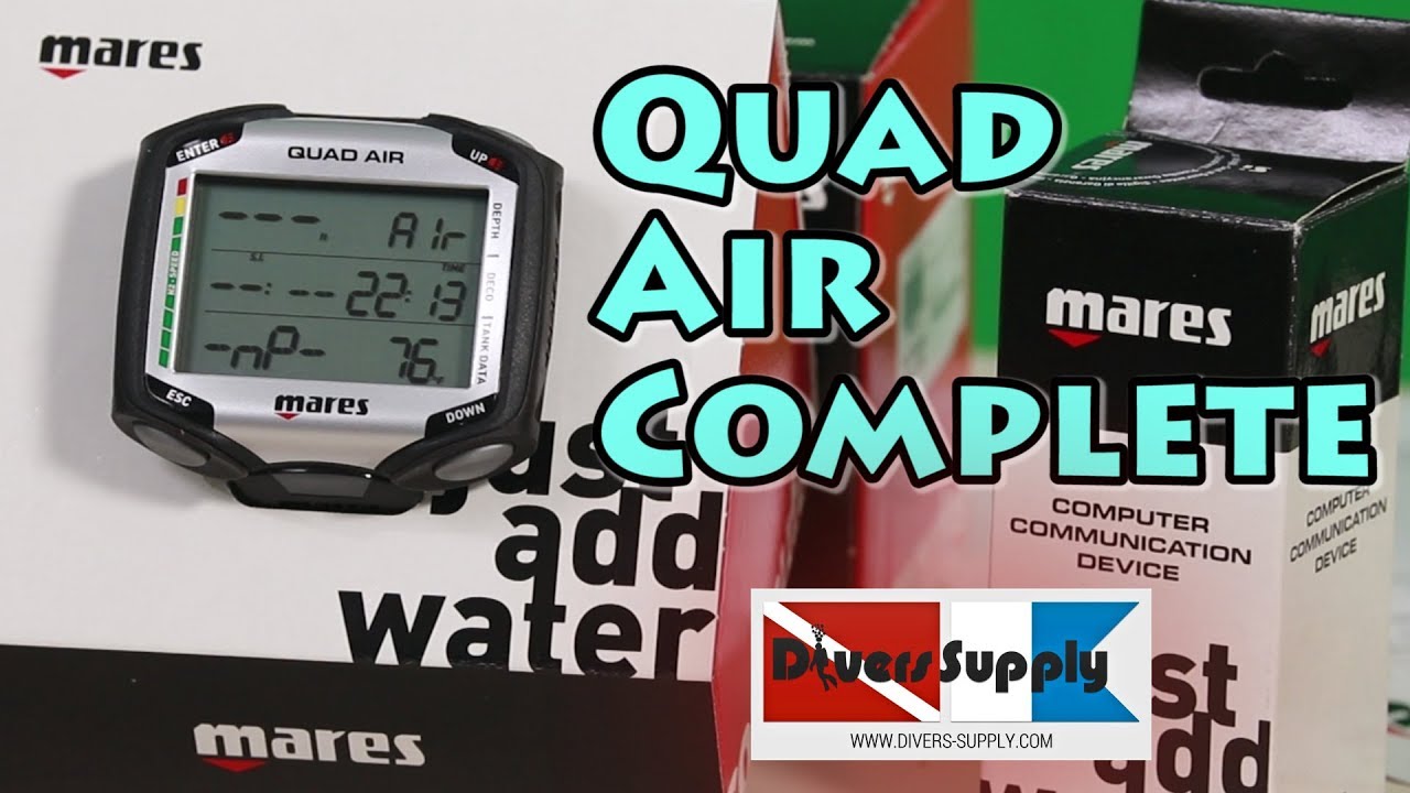 2019 Mares Quad Air Complete*** Hose-less Air Integrated Dive Computer