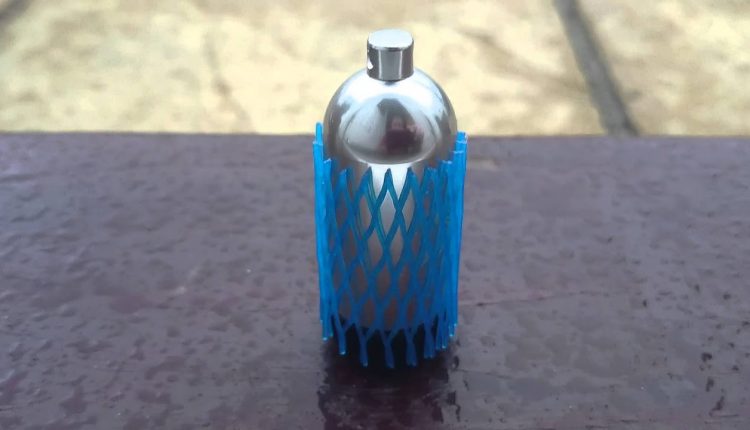 New compact aluminium diving cylinder.