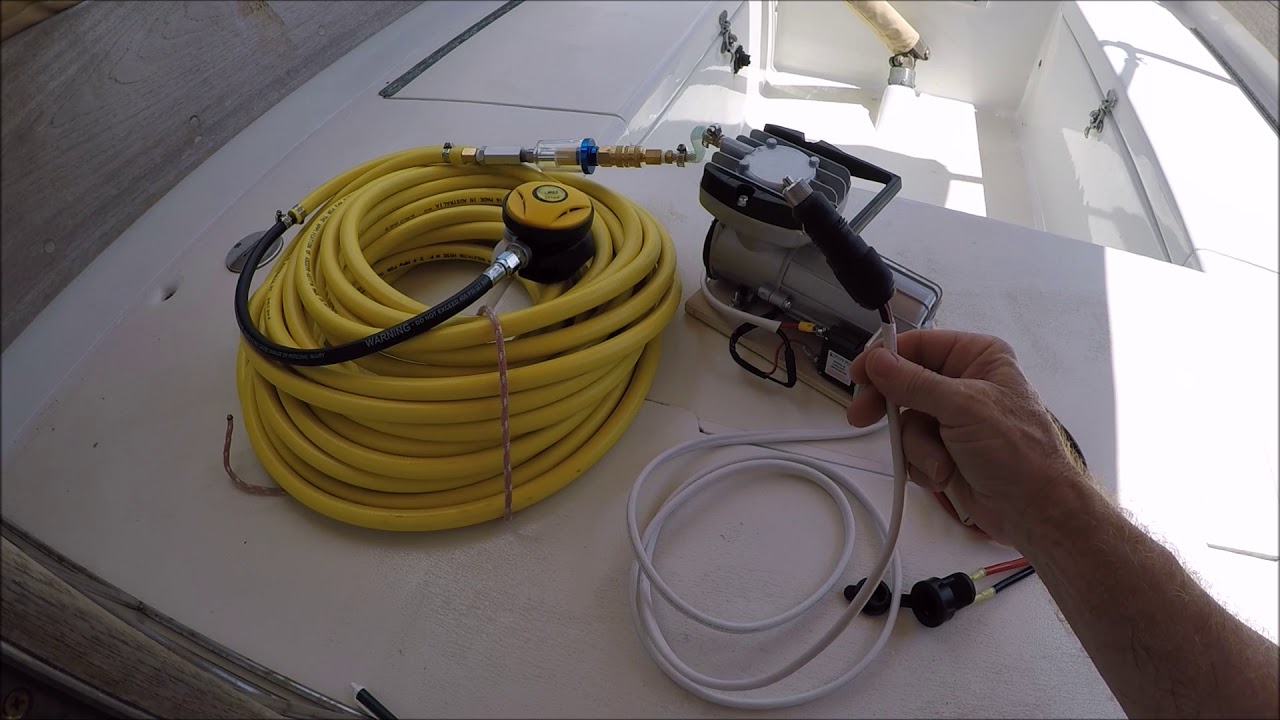 DIY $300 Dive Hookah for Boat Bottom Cleaning
