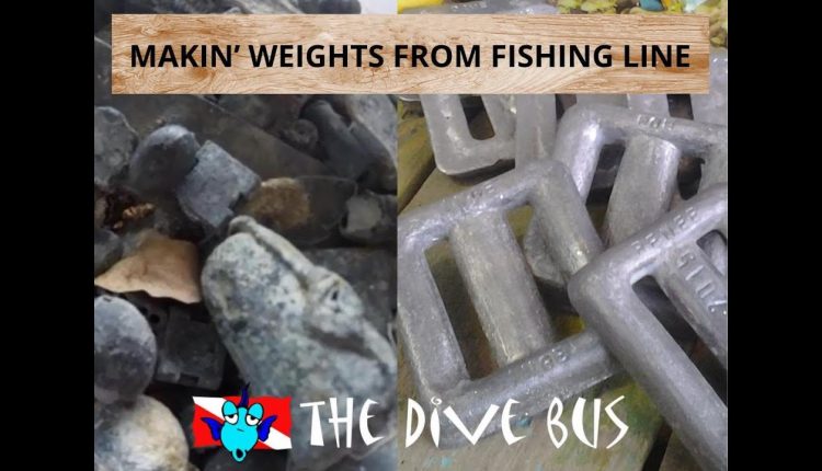 From trash to treasure: making divers weights from fishermen's lead