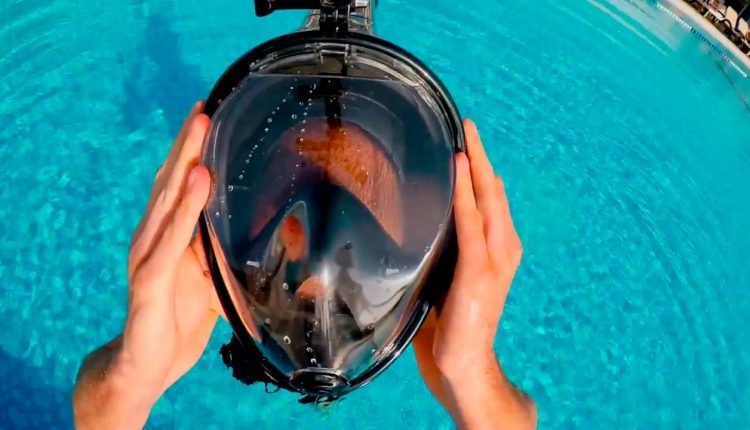 Test Swimming Full Face Mask Surface Underwater Diving Snorkel Scuba Swim Anti Fog