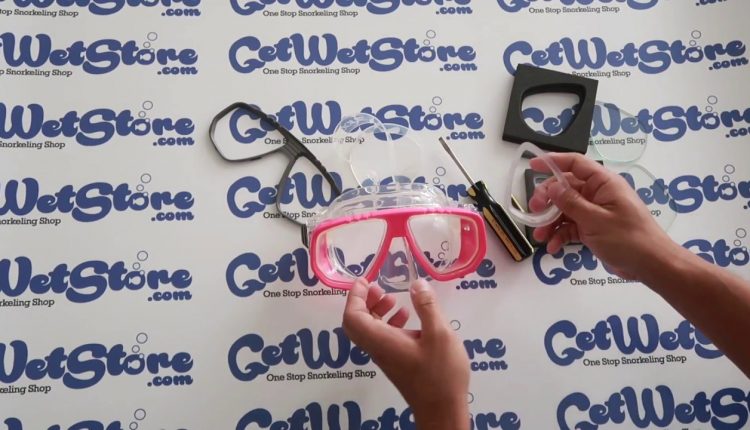 How to replace RX lenses on a Scuba Dive Mask (Promate MK207 Brigadier)