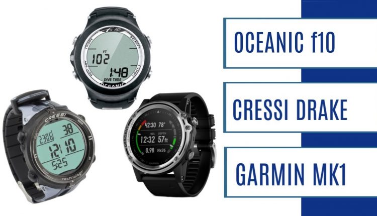 Freediving Computers for Any Budget - Oceanic f10 vs Cressi Drake vs Garmin Descent Comparison