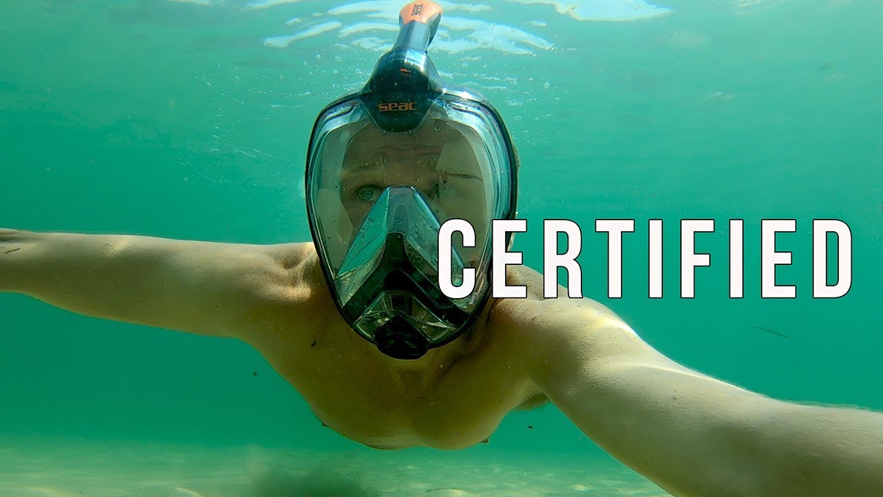 SEAC Unica Full Face Snorkel Mask Passes CE Certification For CO2 Build Up