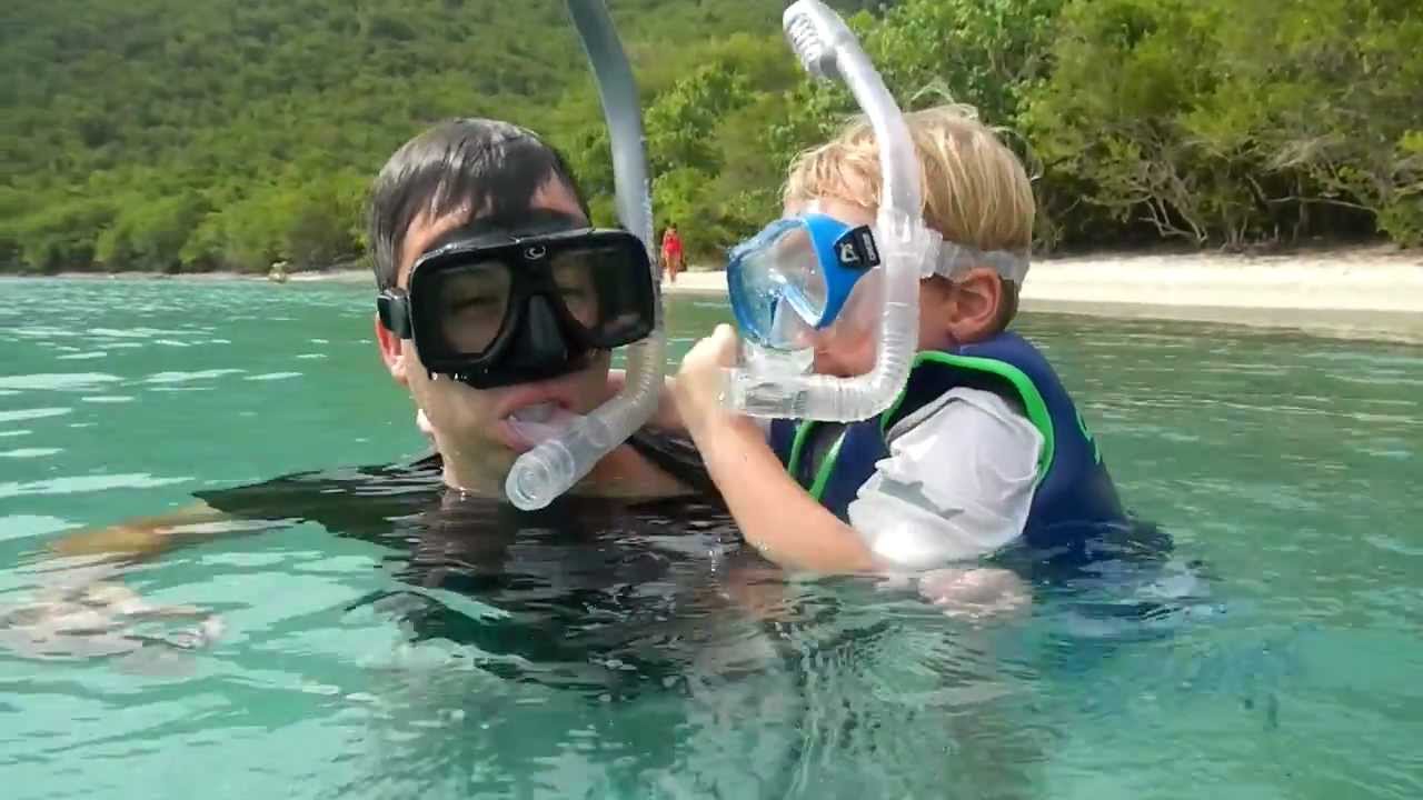 Can a 3 year old snorkel?  YES HE CAN!!!!