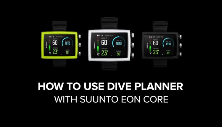 Suunto EON Core - How to use Dive planner