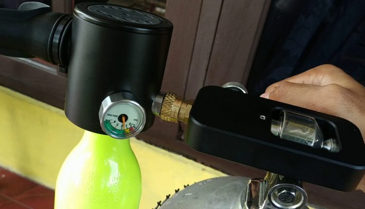 Refill Smaco Mini Dive Tank 0.5 Liter From Scuba Tank 80 Cuft