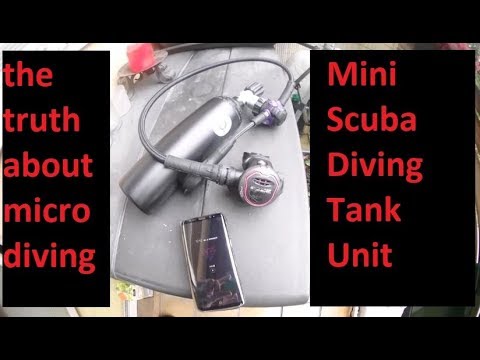 Micro Mini Scuba Diving Tank and Gear, Mini Scuba Unit ( Pony Tank )