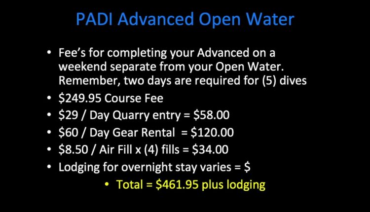 PADI Advanced Open Water Course Explained