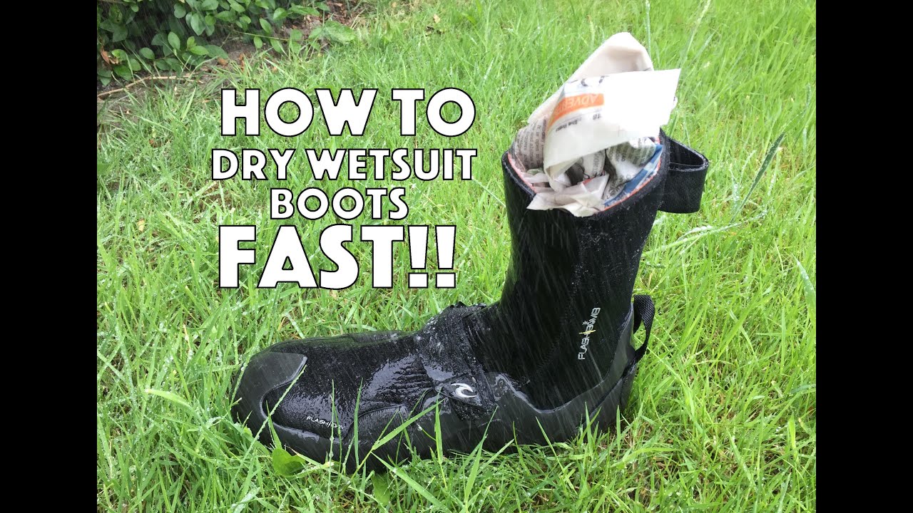 How I Dry Wetsuit Boots FAST!!