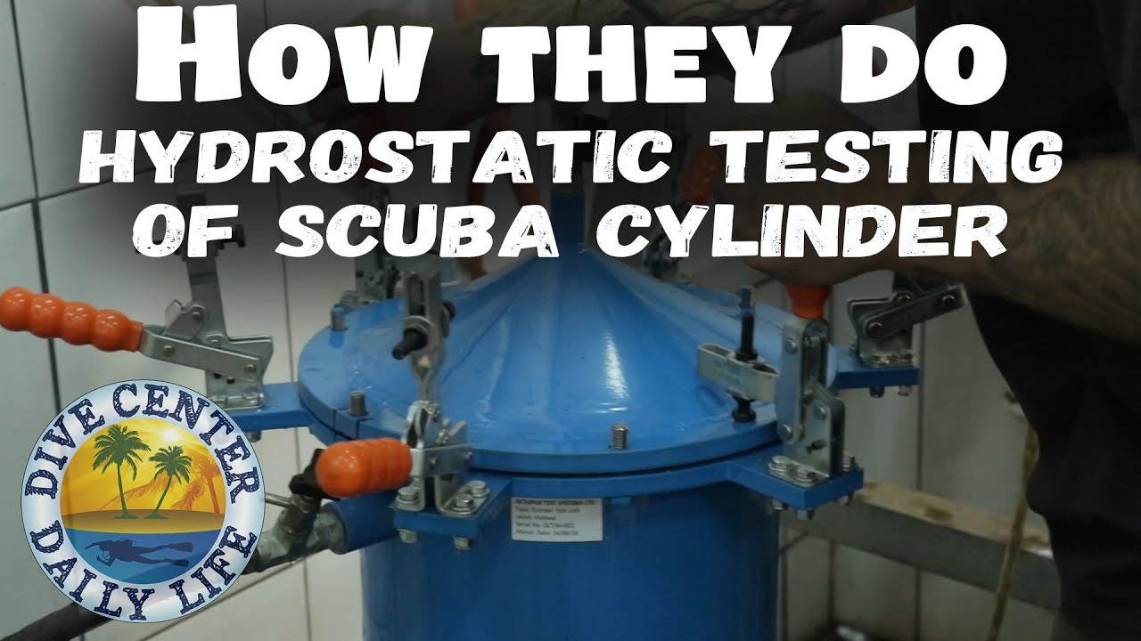 Scuba cylinder hydrostatic testing  & visual inspection