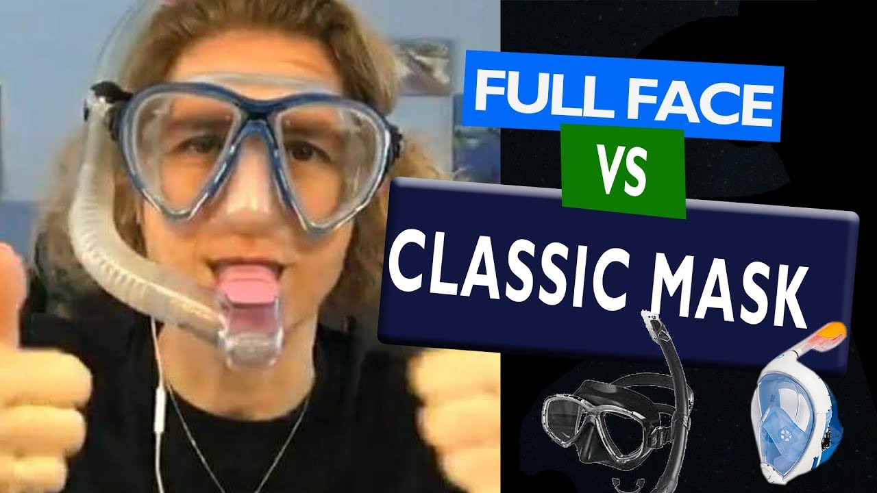 Why you should use the “Traditional mask” vs “Full face mask” when snorkeling