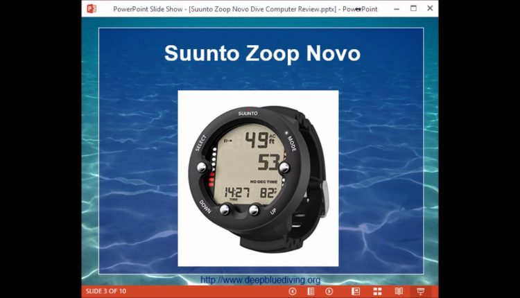Suunto Zoop Novo Dive Computer Review