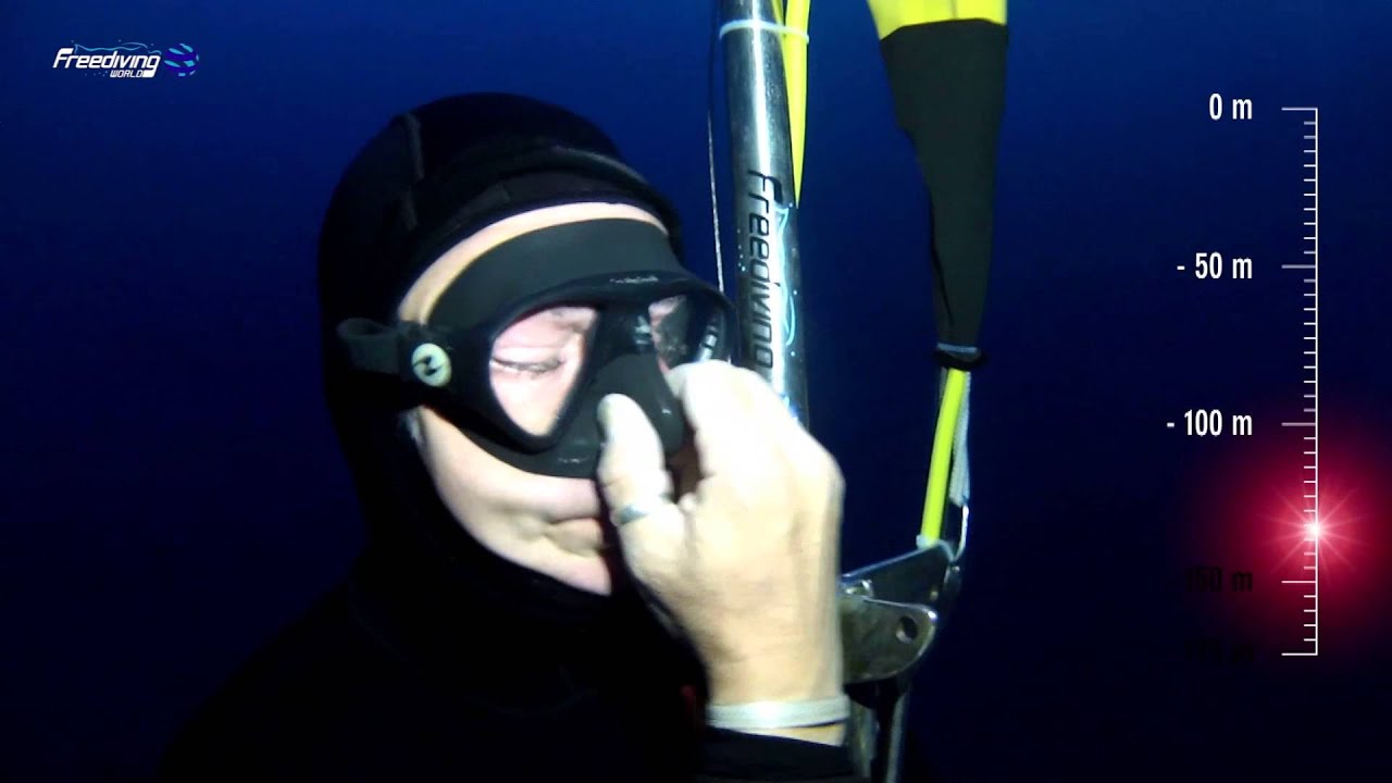 Andrea Zuccari - The deepest dive with the Mask! Andrea Zuccari - 175 mt No Limits Record Italiano