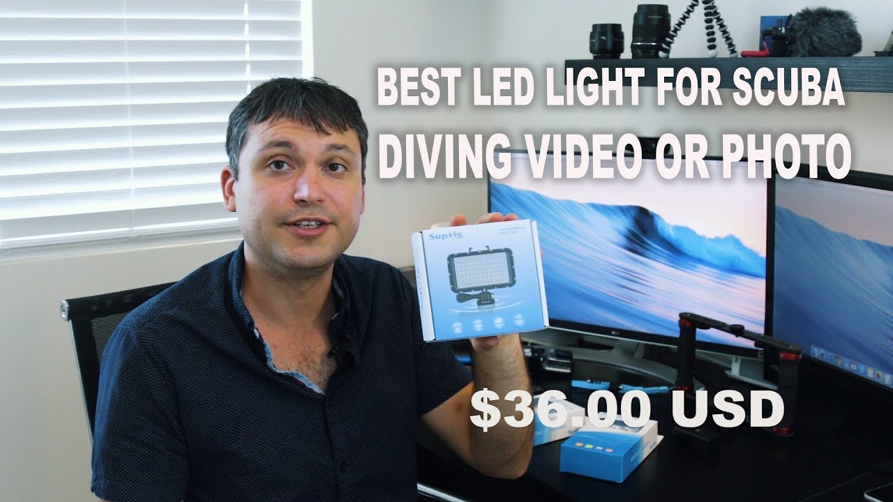 Cheap and Best LED Lights for GoPro 3 4 5 6 7 & Sony X3000 for scuba underwater video photography