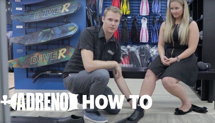 How to Fit a Closed Heel Scuba Diving Fin | ADRENO Scuba Diving
