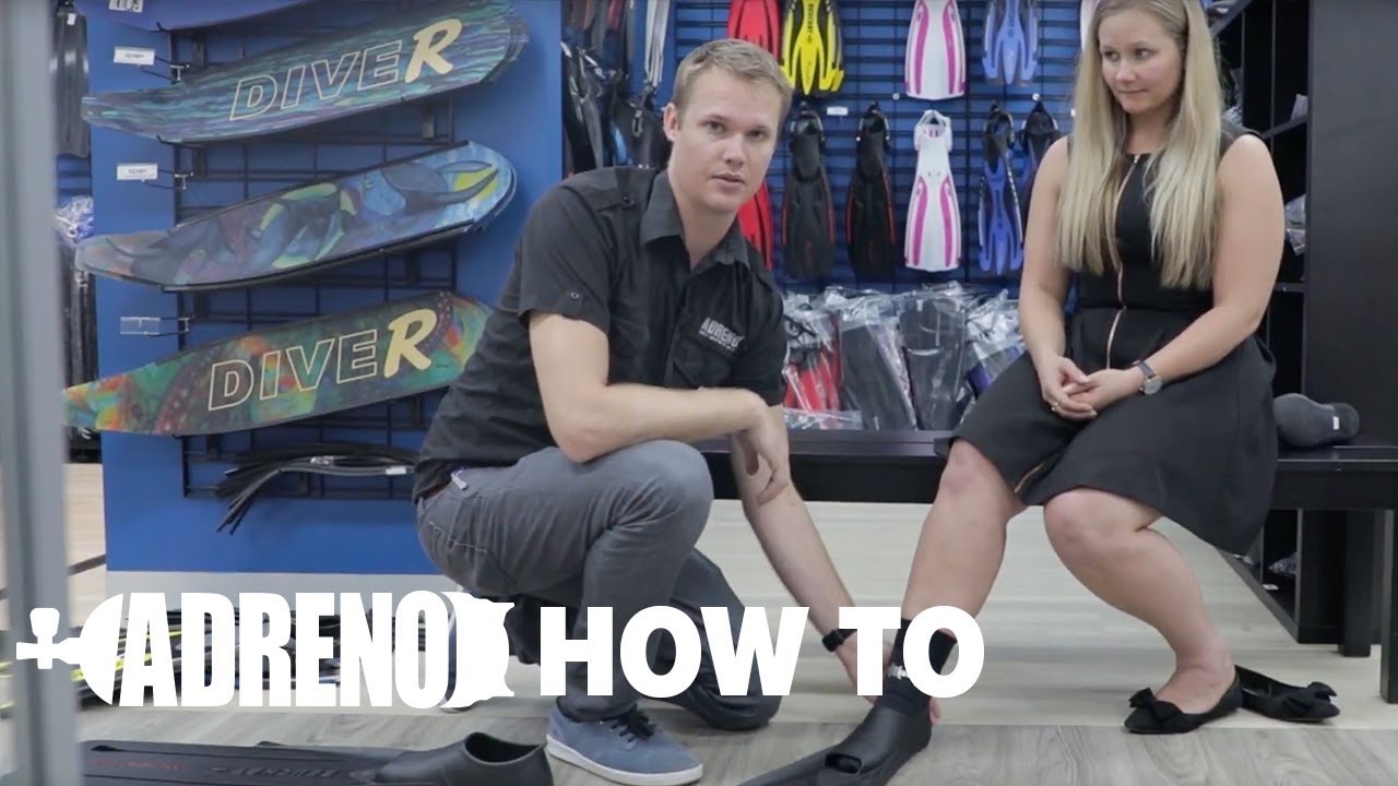 How to Fit a Closed Heel Scuba Diving Fin | ADRENO Scuba Diving
